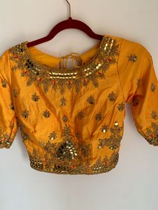 Very Beautiful Lehenga Choli With Dupatta And Heavy Work On Blouse Of Xl Size