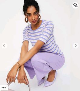 Max Fashion Striped Ribbed Top