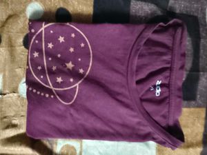 Cute Purple Graphic Tee
