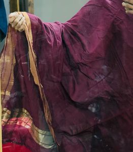 Maroon cottenSaree