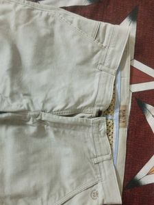 Beige Casual Pants