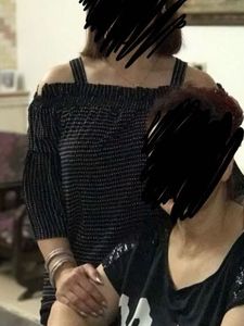 Off-shoulder Black Top