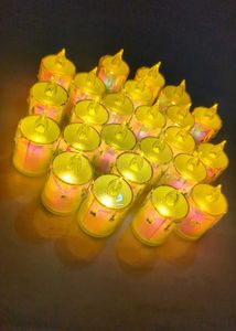 LED candle , battery operated 6 pc