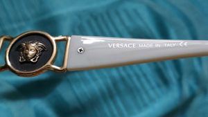 Versace Vintage Royal Black And White Sunglasses