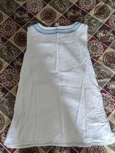 Embroidered Sleeveless Top