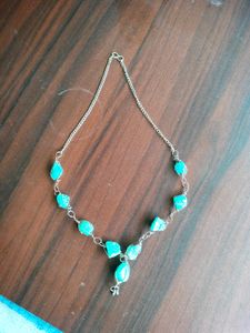 FREE PEARL CHAIN!! With Beach Themed NECKLACE