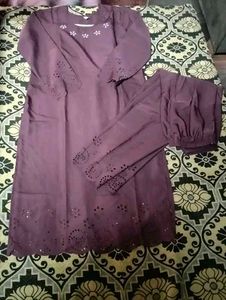 Pakistani Cutwork Kurta Pant Set