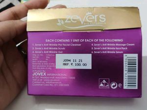 Zevers Bio Natural Anti Wrinkle Fruit Facial 🍑🍓