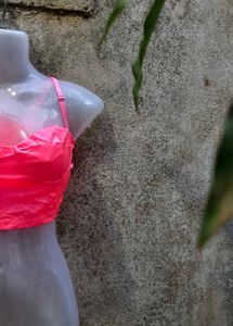 VN. Pink Bustier Crop Top