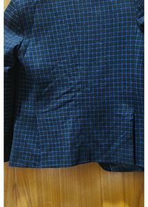 Boys&#39; Blue Checkered Blazer