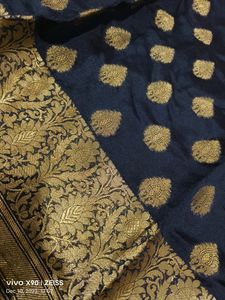 Womens Straight Kurta Banarasi Silk