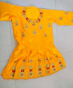 Women Party Wear Kurta And Palazzo Set