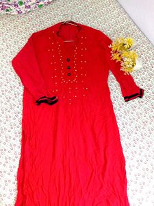❤️ Red Stylish Kurti ❤️
