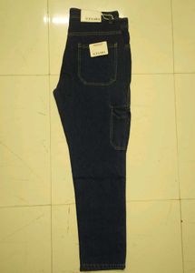 Zara Dark Blue Jeans Cargo