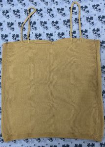 Mustard Knit Cami Top