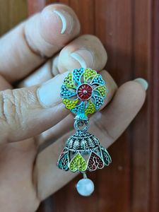 Christmas Special Oxidised Ear Rings