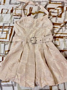 Sparkly Gold Mini Dress