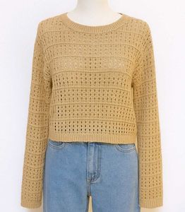 Cropped Knit Sweater