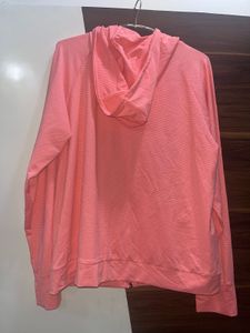 Peach Zip-Up Hoodie