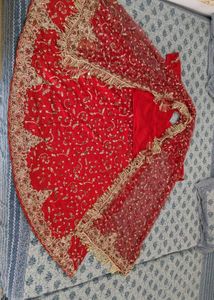 Red Embroidered Lehenga Choli