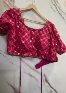 Pink sequins blouse