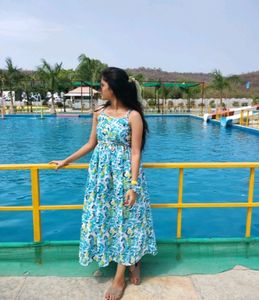 Women&#39;s A-line Full Long Dress Frouk