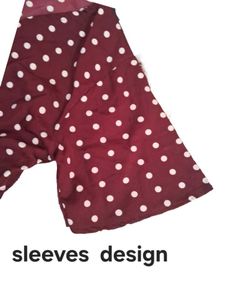 Polka Dot V-Neck Top