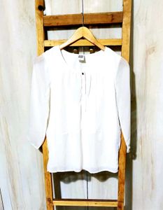 Branded Offwhite Top With Lining Size-32