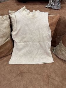 Sleeveless Mock Neck Top