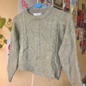 Sage Green Knit Sweater