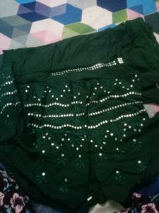 Green Embroidered Kurta Set