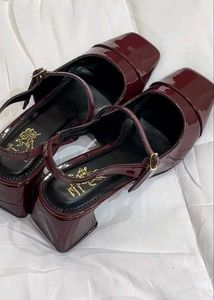 Coffee Brown Patent Leather Mary Janes