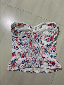 Y2K Floral Corset Top