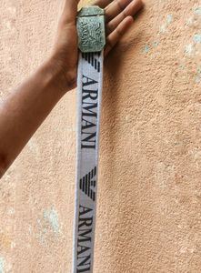 Armani White Authentic Belt