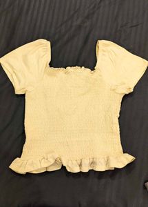 Yellow Fitted Top