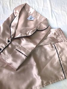 Silky Pink Pajama Set