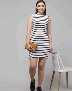 Striped Bodycon Mini Dress