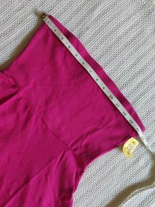 Pink Strapless Fit &amp; Flare Dress