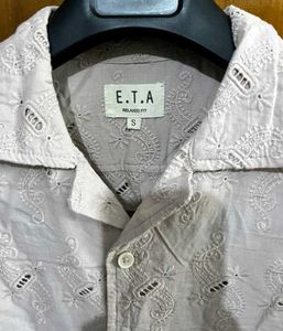 ETA WESTSIDE RELAXED FIT PINK SHIRT SIZE S(38)