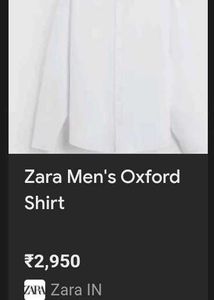 ZARA White 🤍✨🐻‍❄️ Shirt Original❤️