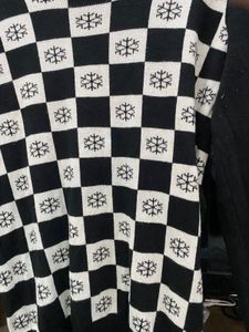 Checkered Knit Top And Dress