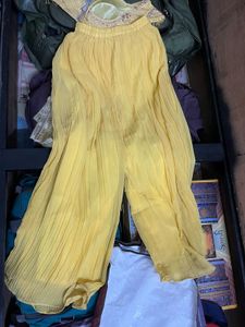 Light Yellow Haldi Plazzo Set