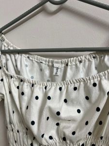 Studio Crop Top - Polka Dot