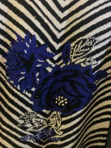 Striped Floral Woolen Kurta