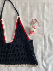 Halter Knitted Top