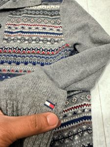 Tommy Hilfiger Shawl Collar Fair Isle Cardigan