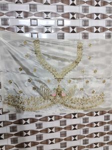 Embroidered Cream Lehenga