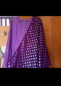 Partywear Anarkali With Duppata And Leggings