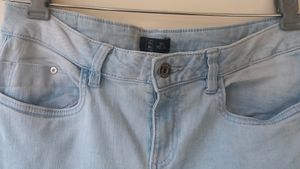 Mid Waisted Light Blue Jeans For Women