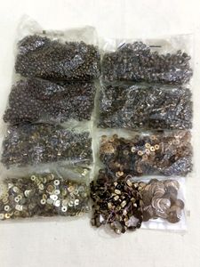 Copper Beads And Chamki For Embroidery Mix